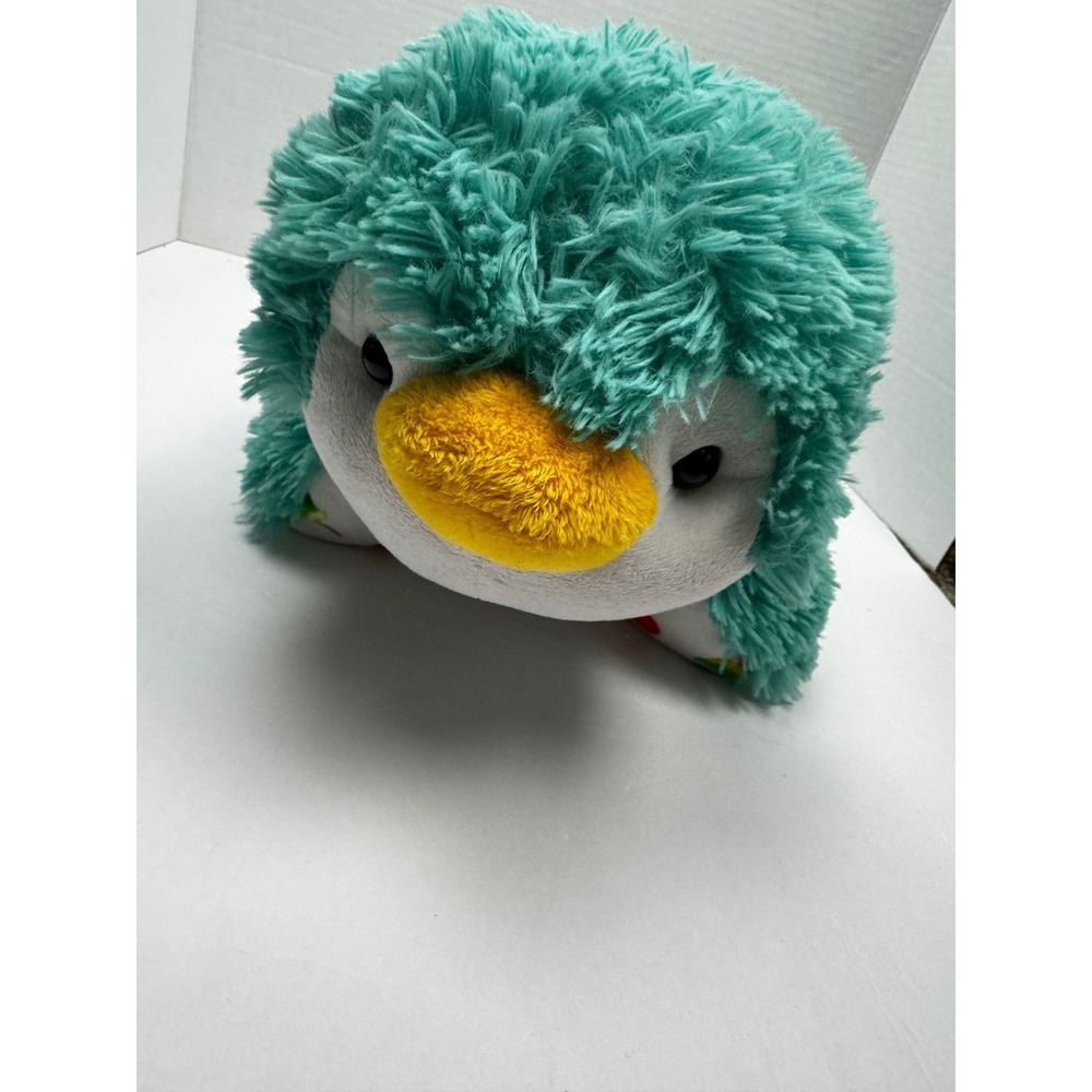 Pillow Pets Sweet Scented Pets Popsicle‎ Penguin Teal Shaggy Plush Toy Pillow